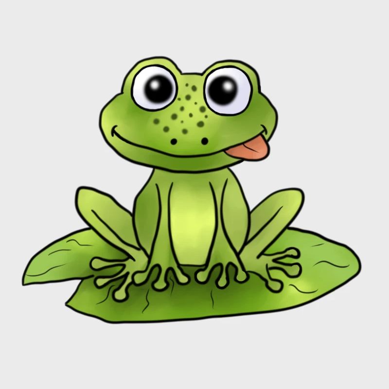 Frosch auf Seerose