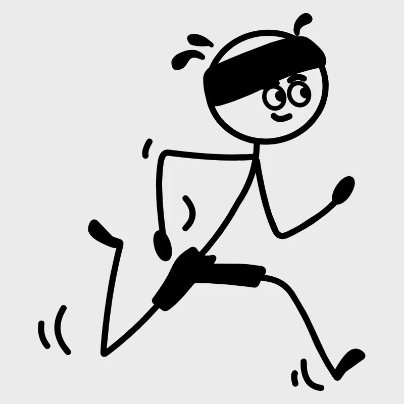 Läufer jung oder Mann mit Schweißband