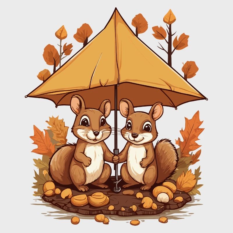 Süße Eichhörnchen