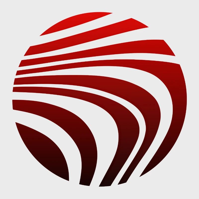 Psychedelic Pattern Red Black Gradient