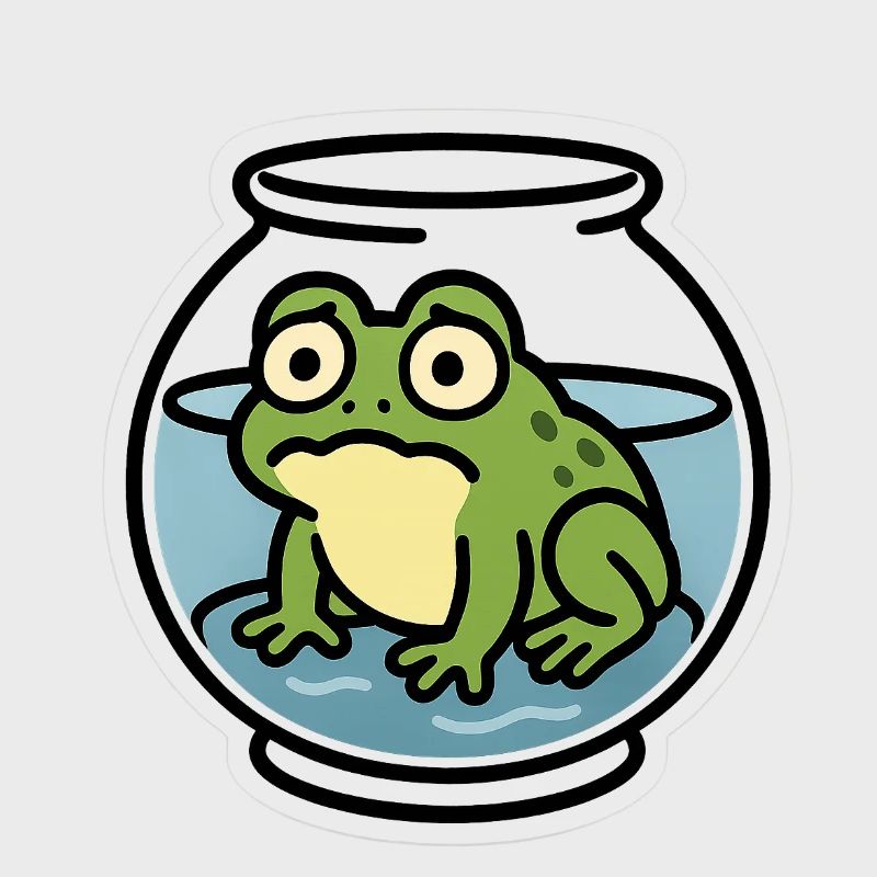 Frosch in der Schüssel