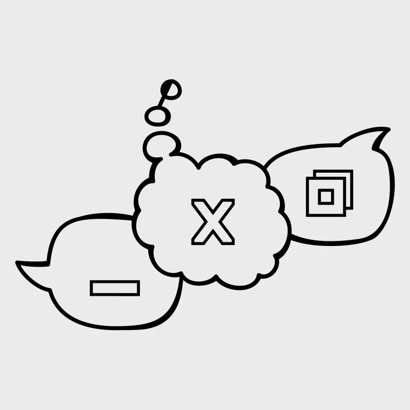 Computer speech bubbles