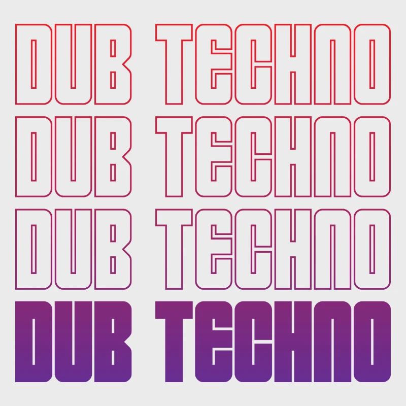 Dub Techno Neon Gradient Grid