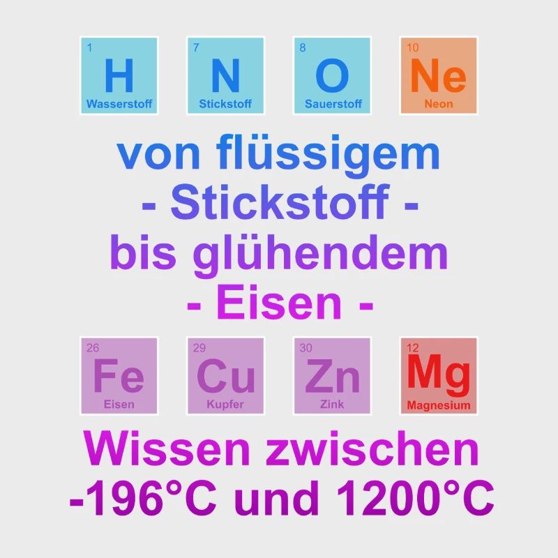 Unispruch "auf Temperatur" Geschenk, Studenten