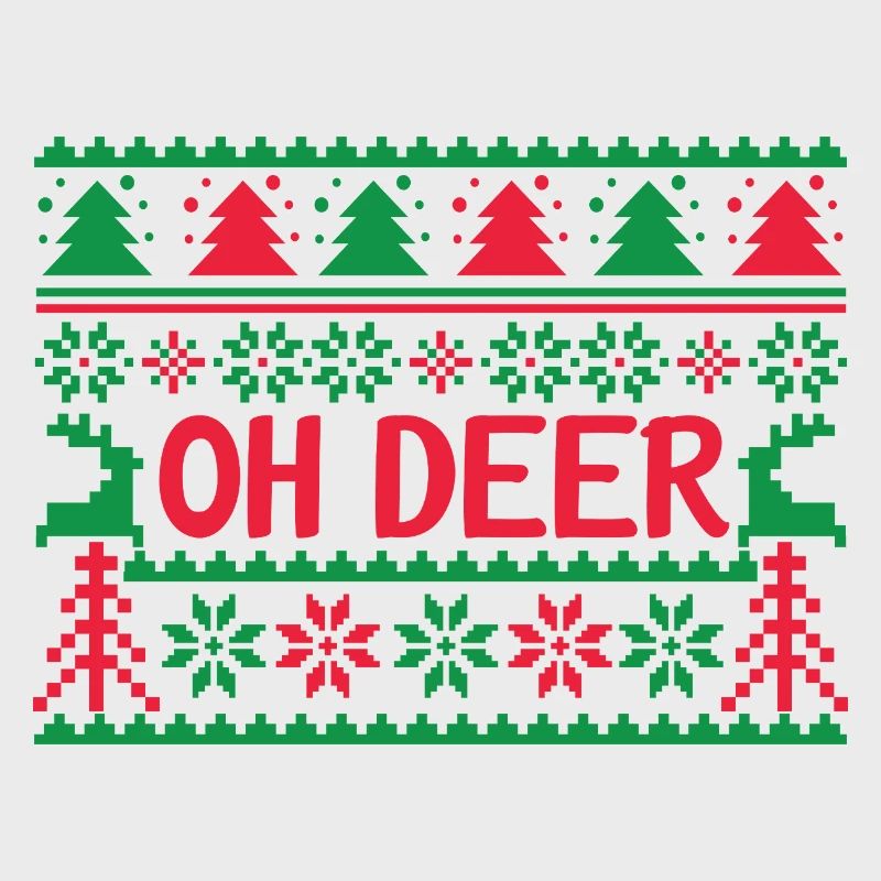 Hässlicher Pullover - Oh Deer