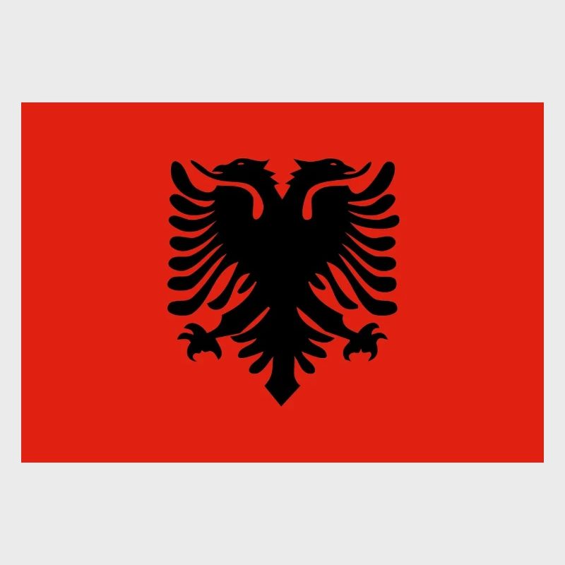 Conception du drapeau de l’aigle albanais