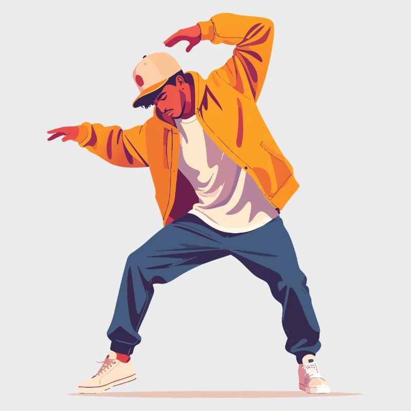 Breakdance Pose Dancer Person Style Dancing Motif