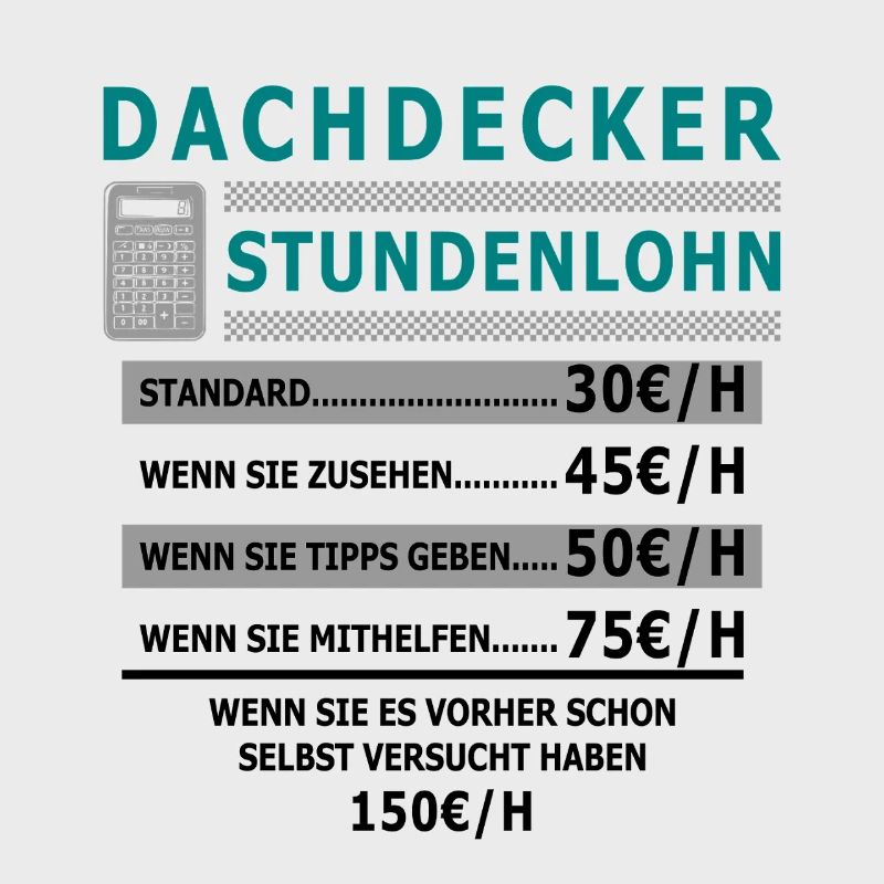 Dachdecker Stundenlohn