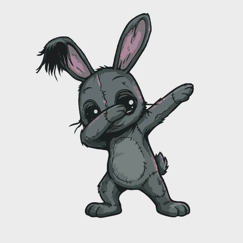 Patchwork Bunny Doodle