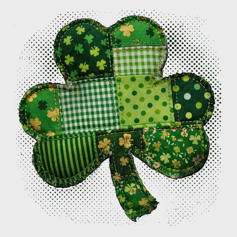 Trèfle – St. Patrick vintage en patchwork