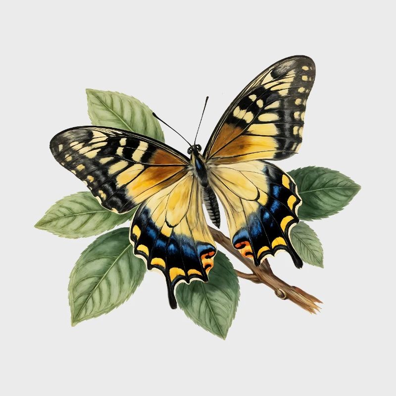 Schwalbenschwanz oder Große Haarsträhne, Papilio machaon