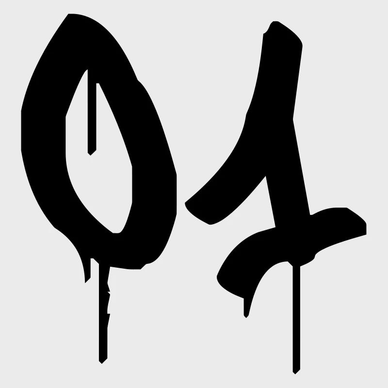 Nummer 01 Urbaner Graffiti-Stil