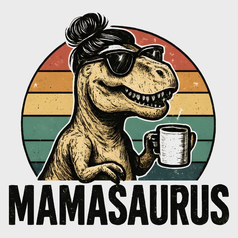 Mamasaurus Mama Mutter Geschenkidee Humor Lustig
