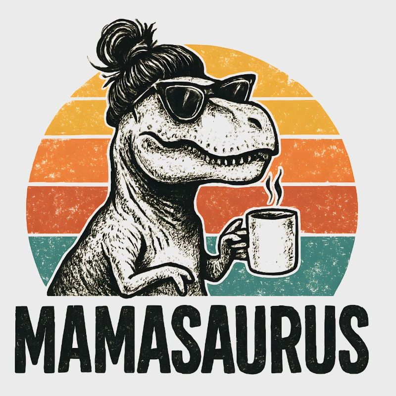 Mamasaurus Mama Mutter Geschenkidee Humor Lustig