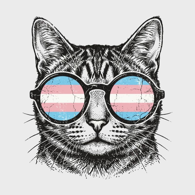 LGBT-Pride-Monat – Trans-Pride-Katze
