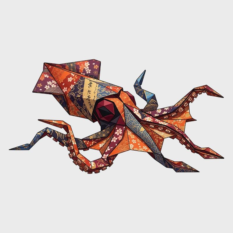 Origami-Krabben-Patchwork