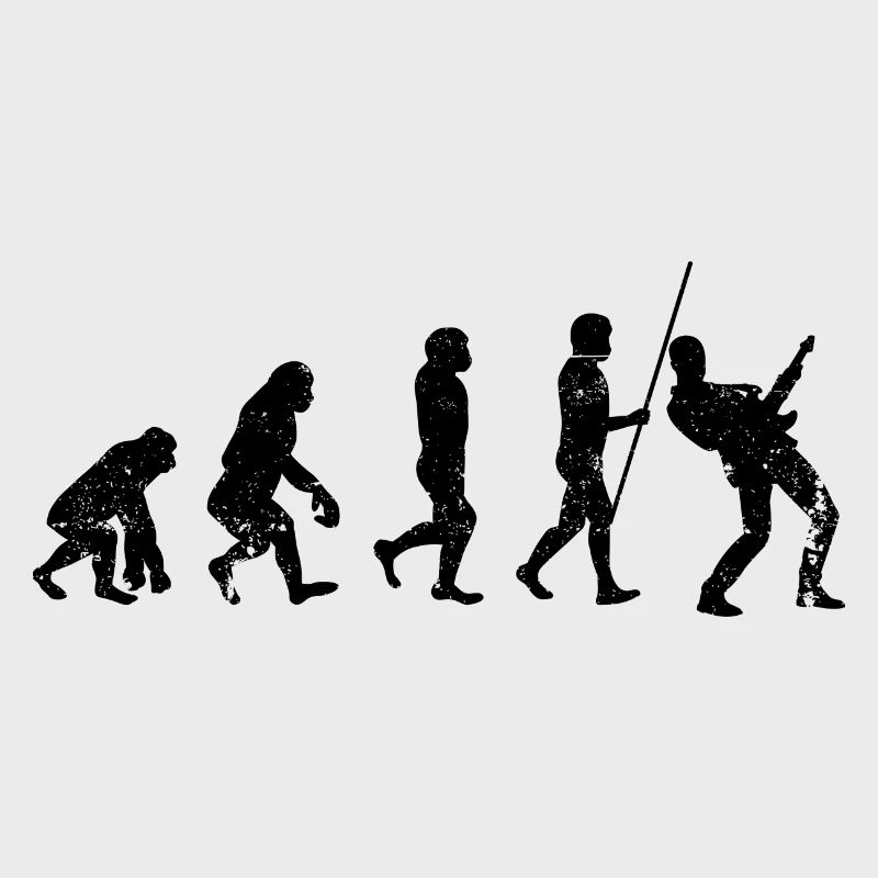 Evolution guitar player