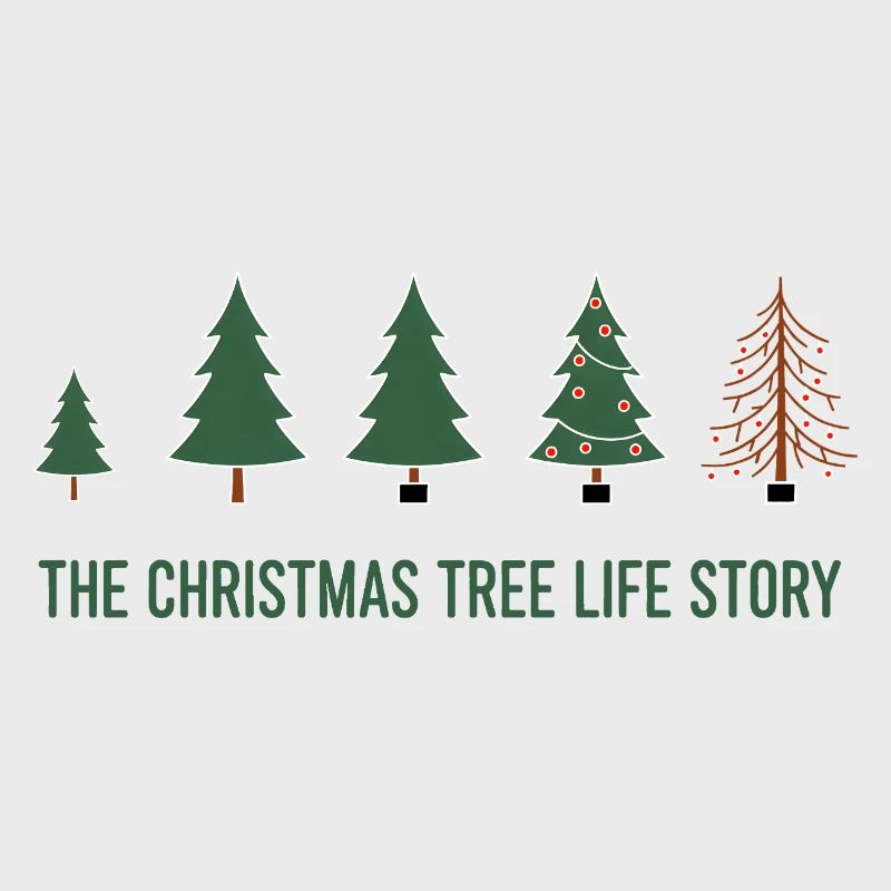 Évolution de l’arbre de Noël - Conception amusante de Noël