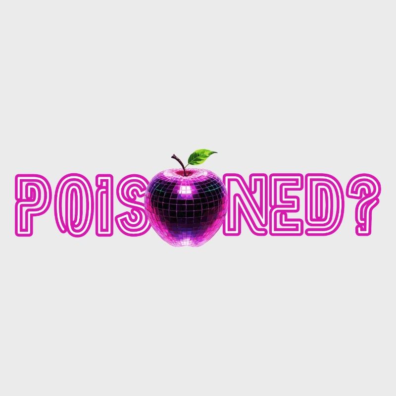 Neon-Apple mit Glitzer-Effekt 