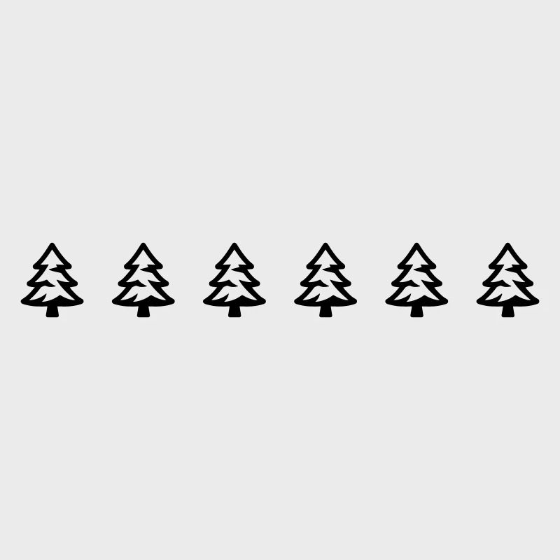 Fir tree icon forest