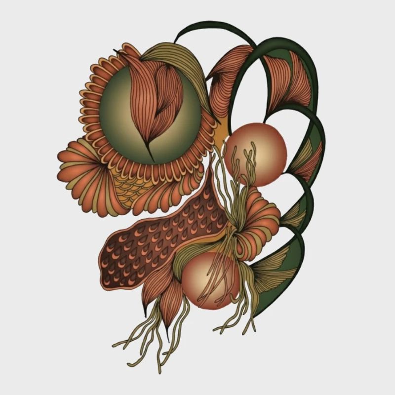 Formes de fleurs de ton de terre