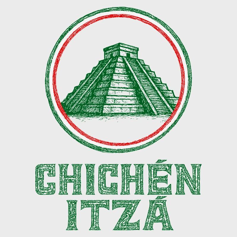 Drapeau du temple de Chichen Itza Mexique