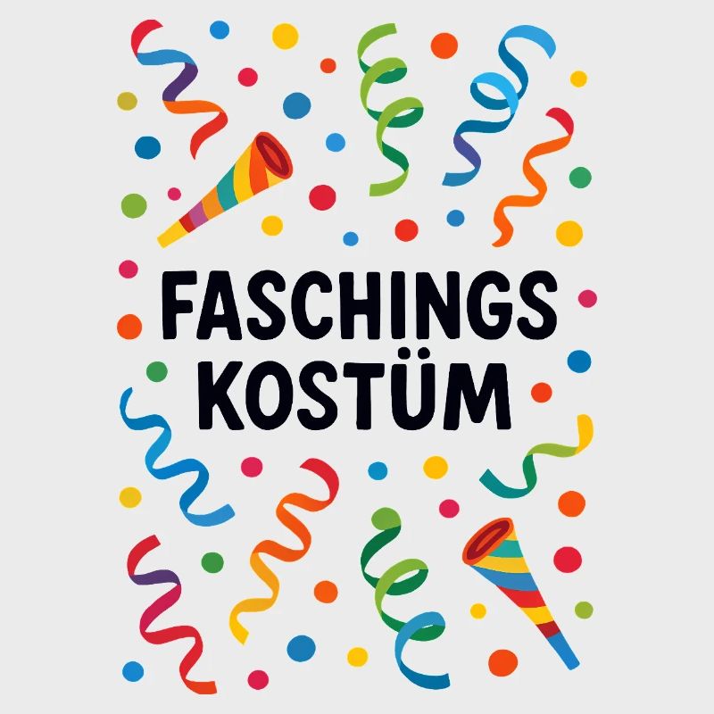 Karnevalskostym konfettikostym färgstark