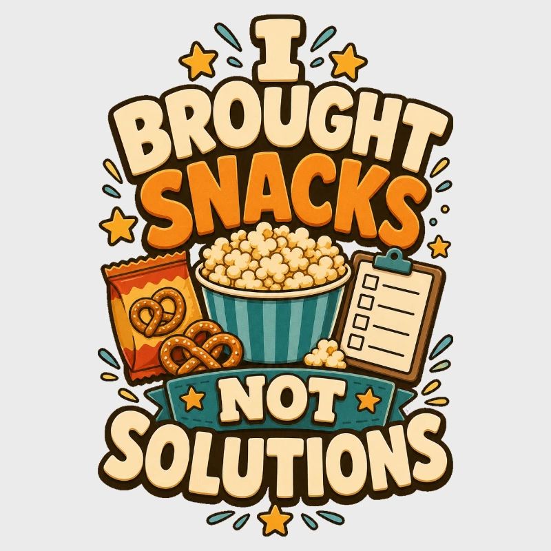 I Brought Snacks Not Solutions