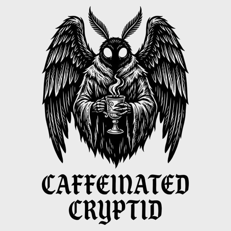 Koffeinhaltiger Kryptid-Mottenmann-Kaffee