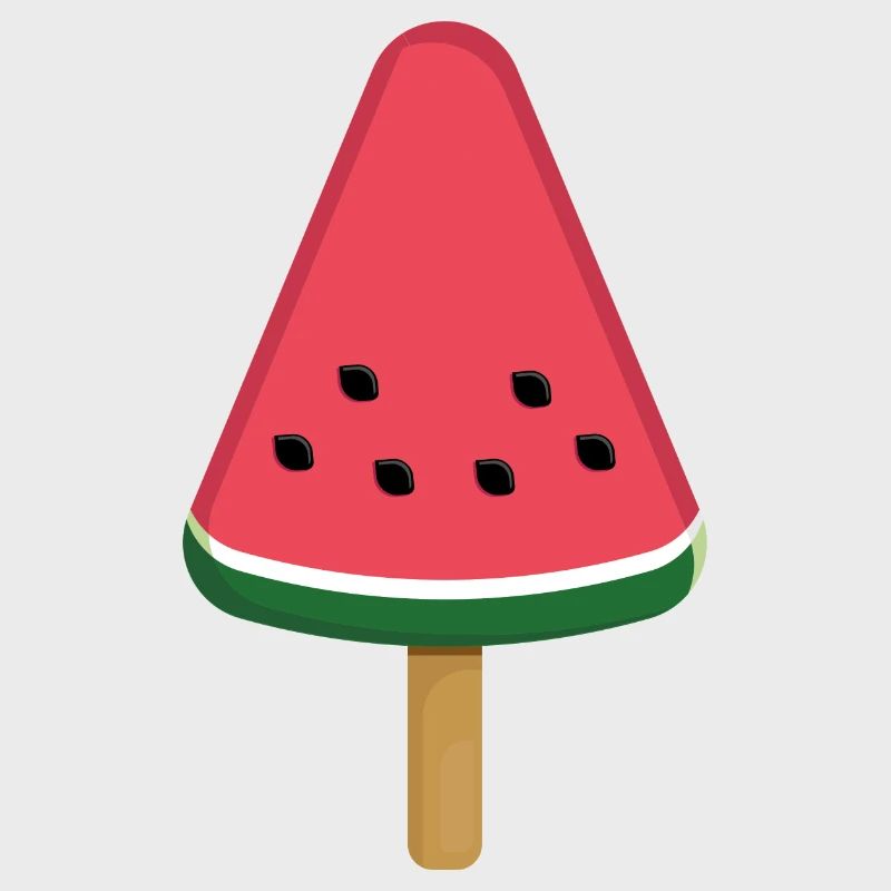 Tranche de popsicle à la pastèque