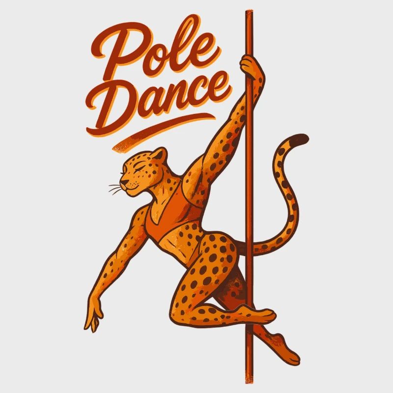 Pole dance Léopard Pole Dancer Cadeau