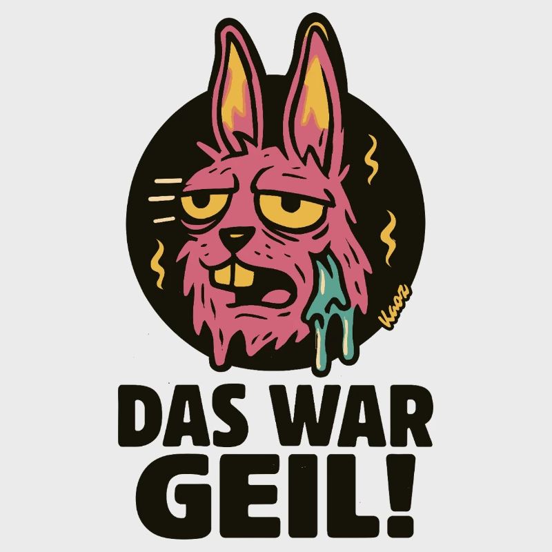Pinker Hase Graffiti: Das War Geil