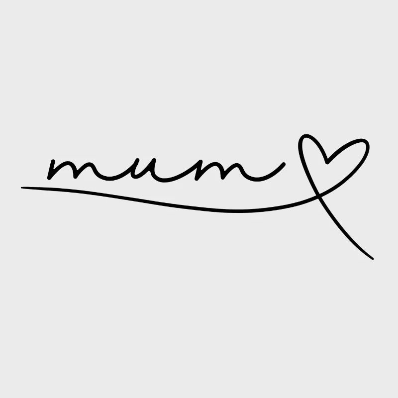 Mum Mom Mama Mutter Geschenk Muttertag, Herz