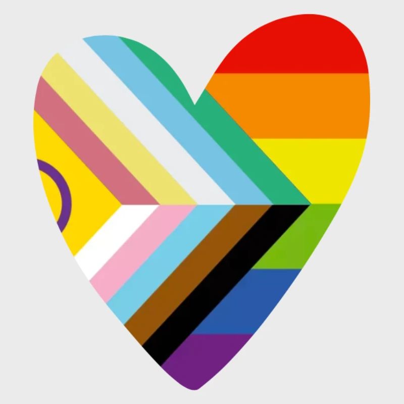 🌈 Herz – Progress Pride & Disability Flag