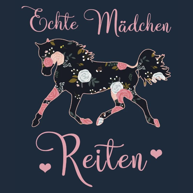 Echte Mädchen Reiten Pferde Geschenkidee