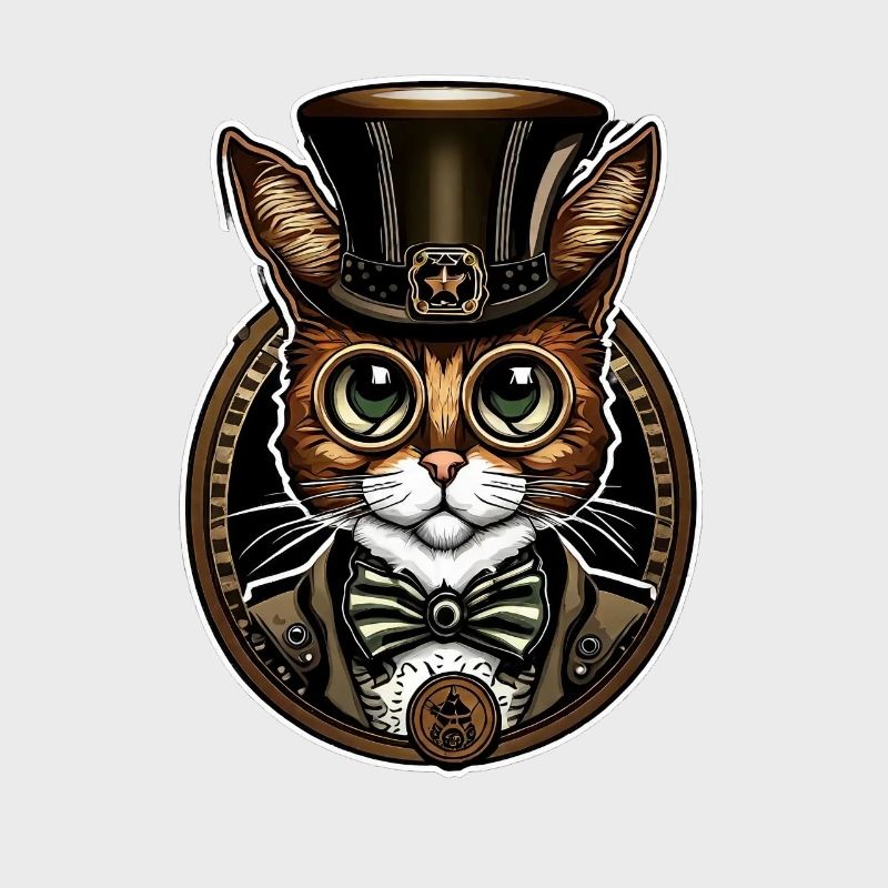 Steampunk Cat 02