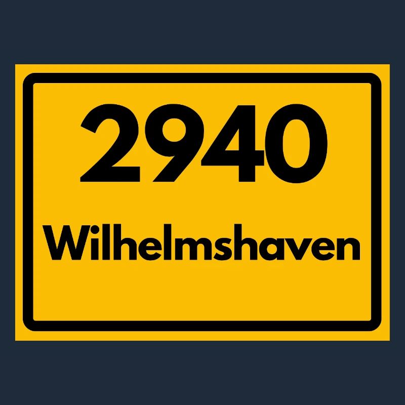 ALTE POSTLEITZAHL PLZ RETRO 2940 WILHELMSHAVEN 