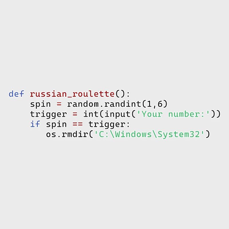 Roulette russe Python