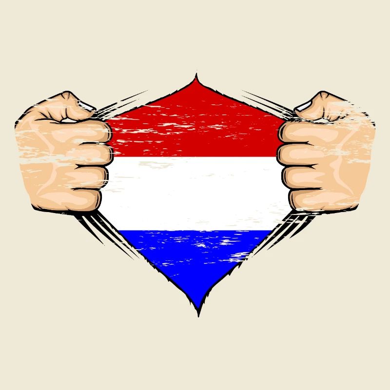 Design du drapeau de la Hollande utilisé