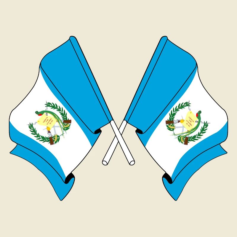 Two flags Guatemala