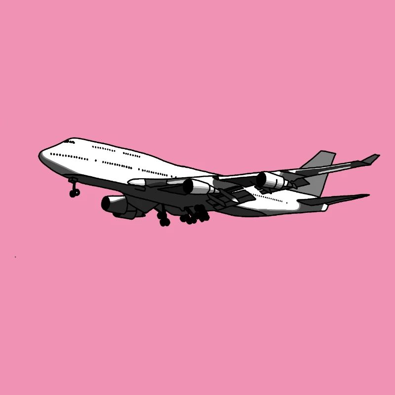 Flugzeug Silhouette mit Dynamischem Design