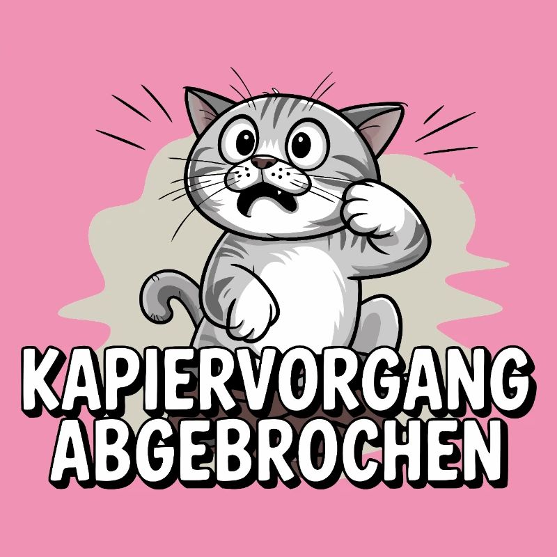 Processus de copie abandonné – chat confus