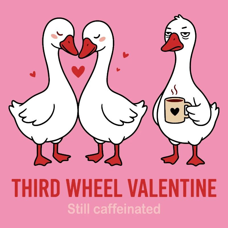 Third Wheel Valentine - Single Kaffee Design