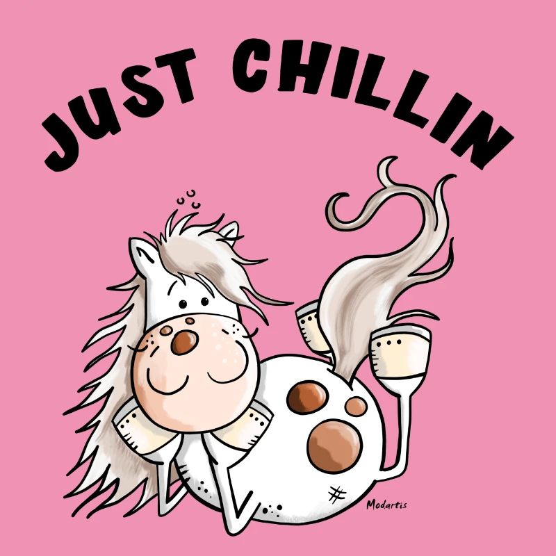 Chillendes Pferd - Comic - Pferde - Geschenk