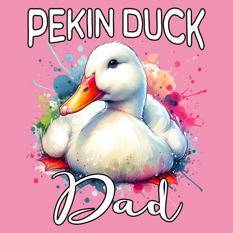 Papa canard laqué