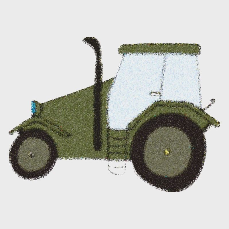 traktor oldtimer impressionismus