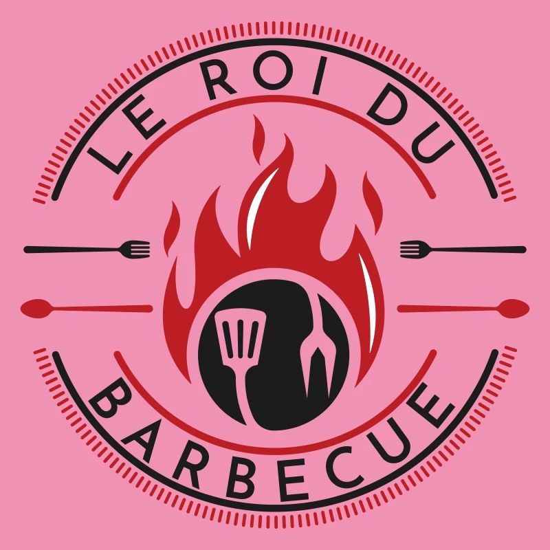 Barbecue Fire Kitchen Logo