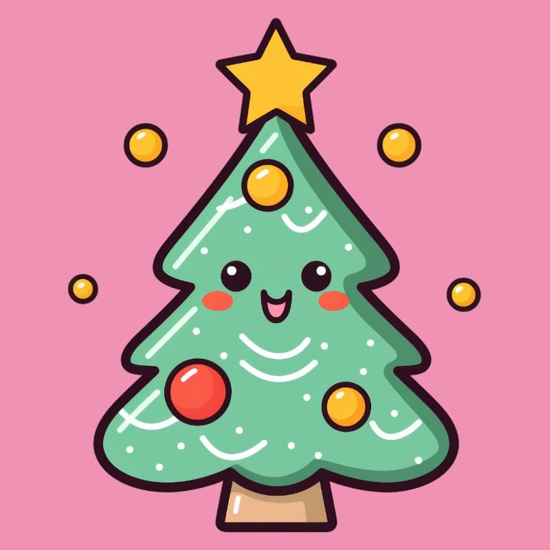 Niedlicher Weihnachtsbaum Illustration