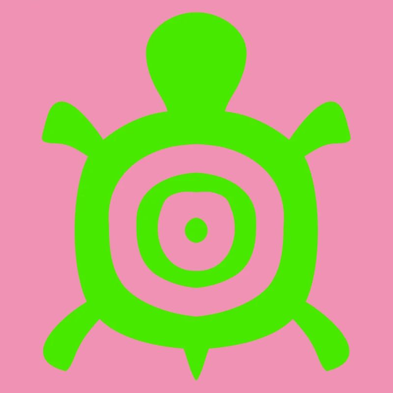 Turtle Turtle Shell Circles Tank Logo