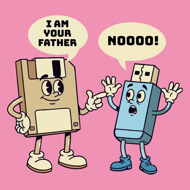 Ich bin dein Vater Diskette Technik Humor